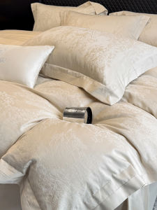 Soft Long-staple Cotton Jacquard Bedding Set 4pcs