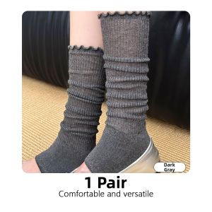 JIFANPAUL | Ballet Style Non-slip White Layered Socks Summer Lightweight Half Palm Calf-length Socks