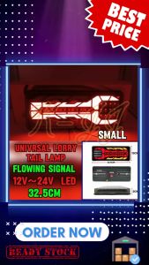Lampu Belakang LED 12V/24V Kalis Air Sesuai  Lori Trak Scania Hicom NPR Kereta Treler 1 Set Lampu Diode Elektronik