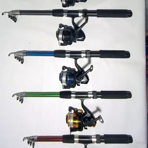 PANCING 2 SET LENGKAP - 2 JORAN ANTENA KALUGA 150/180/210/240 CM + 2 REEL AUDREY 5BB + 2 BENANG SENAR + BONUS + DENGAN TAS/TANPA TAS