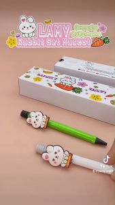 สลักชื่อ ฟรี LAMY Rabbit Set Safari Ballpoint Pen - ปากกาลูกลื่น ลามี่ ซาฟารี พิเศษมาสคอตกระต่ายนำโชค+กล่องสกรีนลายลายพิเศษ