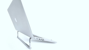 SG 3 Fold Laptop Stand | Cooling Base Mac/Dell/HP to 17" | Aircraft Alum