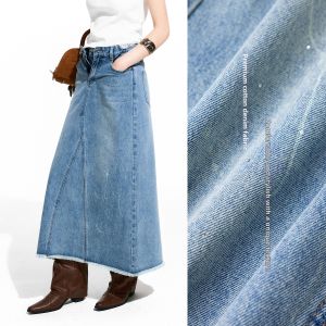 BEIQIANI | Stylish A-line Denim Midi Skirt