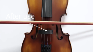 ตัวลดเสียงไวโอลิน มิวท์ สีดำ สำหรับไวโอลินขนาด 4/4-3/4 อุปกรณ์ฝึกซ้อม