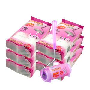 สุทธิ Deli Sticky Hair ROLL บ้านกําจัดฝุ่นกระดาษฉีกขาดได้ 16 ซม.เส้นทแยงมุมฉีกขาดกําจัดขนม้วนเปลี่ยนแพ็ค 8 กระเป๋า