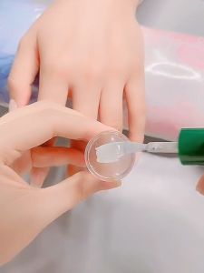 1 Set Stempel+Scraper Kuku Transparan untuk Nail Art Plat Transfer Gambar /Manicure DIY