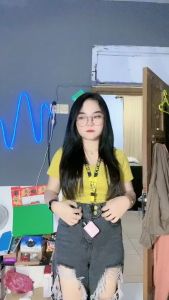 Kaos Crop Top Polos Biru Elektrik & Motif Terlaris