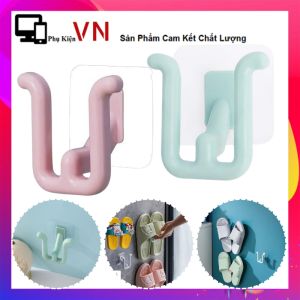 Móc Treo Giày Dép Dán Tường Tiện Lợi - Móc Phơi Giày Treo Đồ Chữ U Bằng Nhựa Siêu Dính Đa Năng Giúp Giữ Dáng Phom Giày Dép - Móc Nhựa Dán Tường Chịu Lực