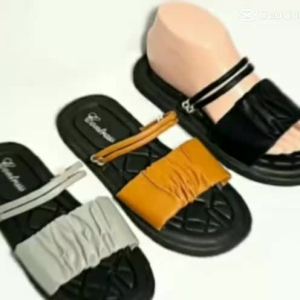 Sandal Wanita Selop Kerucut Variasi Press Timbul Nyaman Dan Ringan RRC