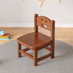Solid Wood Backless Small Stool Childrens Living Room Tea Table Wooden Stool Kids Seating Furniture Simple Modern Style