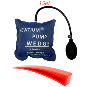Air Pump Wedge Emergency Car Door Opener Kit | with Inflatable Cushion for Lockout Rescue & Auto Repair