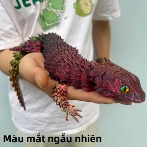 Tượng Thằn Lằn In 3D Tượng Động Vật Đầy Màu Sắc Linh Hoạt 365cm/1437in & 235cm/925in Tượng PVC Linh Hoạt Dành Cho Người Sưu Tầm & Quà Tặng