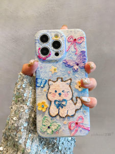 High Quality iPhone 15 pro Max Case Womens Blue Light Cartoon Animal Design Full Cover Flash Diamond Lens Protection Shell