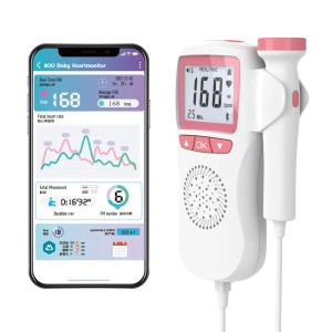 2.5MHz Bluetooth Home Ultrasound Doppler Fetal Heart Rate Sphygmomanometer Fetal Heart Rate Monitor radiation-free