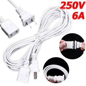 4.5ม สายไฟต่อพ่วงปลั๊กต่อพ่วง ปลั๊กไฟ 2 ขา ปลั๊กแบนอุปกรณ์สายไฟและอะแดปเตอร์ ตัวต่อปลั๊กสายไฟต่อพ่วง สายไฟต่อพ่วงสีขาวสายไฟ