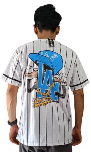 KAOS BASEBALL SALUR/KAOS MOTIF GARIS GARIS/KAOS GAMBAR DEPAN BELAKANG
