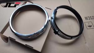 JNYD Motorcycle 7 Burst Headlight Headlamp Trim Ring Bezel Decorate Cover For Harley Touring Street Electra Glide Road King