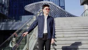 Daddy Autumn Outfit: Middle-Aged Mens Jacket for Spring & Autumn