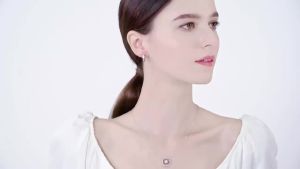 Black Awn 2026 New Hoop Earrings for Women Classic Silver Color Trendy Spinel Engagement Jewelry I207