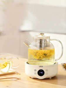 Small Office Home Use Electric Glass Tea Kettle YSH50 Health Preservation Pot with Soup Pot 2L Capacity Bottom Heating