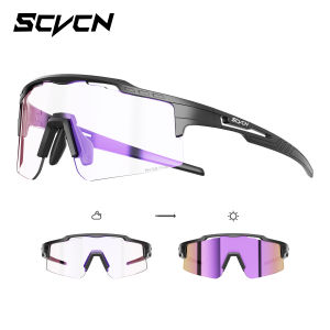 SCVCN Cycling Sunglasses Mountaineering UV400 Women Men Photochromic Outdoor Sports Eyewear MTB Road Bike Hiking Running Goggles