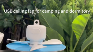 Ceiling Fan With 3/5 Blades USB Powered Remote Control Timing Ceiling Fan Air Cooler 4 Speed Fan Portable Clip Fan for Bed Camping Indoor Outdoor Hanging Tent Hanging Ceiling Fan 吊扇