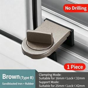 ⑥ 1PC Sliding Sash Stopper Cabinet Lock Straps Door Security Anti-theft Lock Window Sliding Doors Lock Baby Kids Child Safety