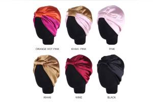 100% Natural Mulberry Silk Night Cap Sleeping Pure Hair Wrap Beanie For Women Girl