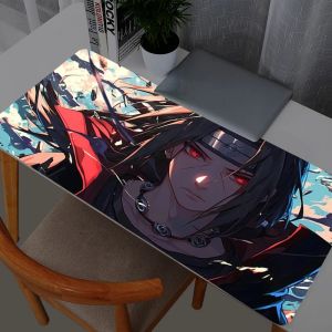 Bandai | Mouse Pad Anime Naruto Itachi Uchiha Gamer Large XXL Tablet Varmilo Keyboard Carpet Kawaii Gaming Accessories Mousepad