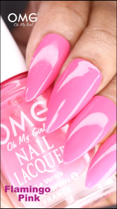 OMG Nail Lacquer 10ml - Flamingo Pink