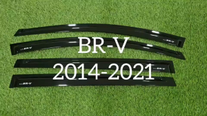 กันสาด คิ้วกันสาด คิ้ว คิ้วประตู ดำทึบ 4ชิ้น บีอาวี BR-V BRV 2014 2015 2016 2017 2018 2019 2020 ใส่ร่วมกันได้ทุกปี R