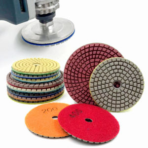 3inch/4inch Diamond Polishing Pads Dry/Wet Buff Disc Abrasive for Drill Sanding Granite Marble Quartz Tile Glass Grinding Tool
