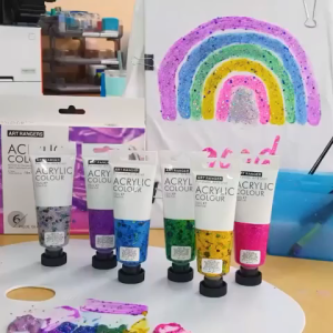 Art Ranger Non-Toxic Acrylic Colour Set Glitter Colors 1 SET - Regular SET 8 x 22ML