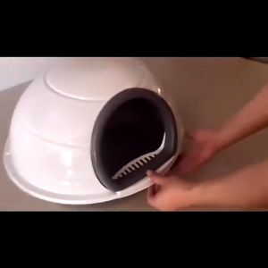 ห้องน้ำแมวขนาดใหญ่ บริษัท สมุด ห้องน้ำแมวกลม ห้องน้ำแมว ห้องน้ำแมวกรม ห้องน้ำแมวราคาถูก เปิดฝาได้ ห้องน้ำแมว 60cm x 120cm x 190cm, ฟรีที่ดูแล