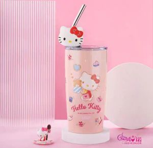 BOTOL THUMBLER SANRIO / TUMBLER HELLO KITTY / GELAS STAINLESS KUROMI / BOTOL CINNAMOROLL