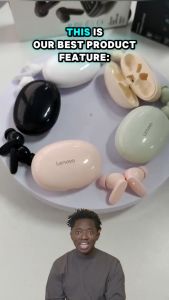 【Brexia】Original Lenovo Thinkplus LP90 Gaming Headphones Headset Bluetooth 5. 3 Low Latency TWS Sports HiFi Stereo With Microphone