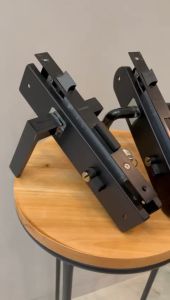 handle set kunci pintu besar 25x5cm hitam selot kunci