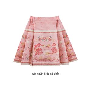 Bộ Nhiều Mảnh Cổ Trung Quốc Bóng Bông Ấm Áp