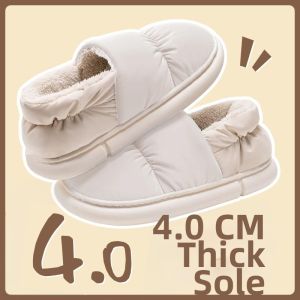 Insulated Fluffy Cotton Slippers Womens Winter