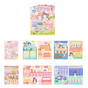 EPH Joyful Cute Pomelo Sisters Kids 3D Creative Bubble Stickers Album SZ272