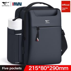 SEPTWOLVES | Mens Multi-functional Oxford Cloth Crossbody Bag