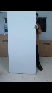 6FT Folding Table Fold-in-Half White - 180cm Rectangular Heavy Duty HDPE Plastic Table Portable Foldable Banquet Table for Party Picnic Camping Events