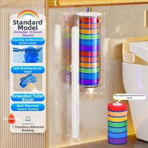 Joybos | Wall Mounted No-Blind Spot Disposable Toilet Brush Home Use