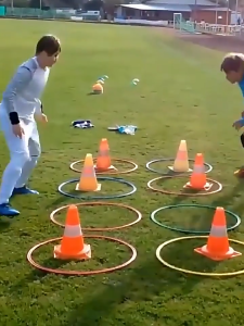 SHZTGM Agility Training Rings Portable Football Soccer Speed Agility Training Rings Futbol Training Equipment
