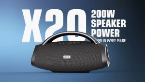 W-KING X20/D20 Wireless Bluetooth Speakers,Karaoke With 2pcs Microphone Speakers