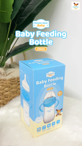 Moose Gear Baby Bottle 330ml 4pcs Bundle Blue/Pink Anti Colic Feeding Bottle Baby Infants Newborns