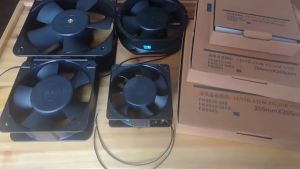 1PC AC220/380V DC12/24V Axial cooling fan Distribution Cabinet cooling fan with copper coil Exhaust Cooling Fan