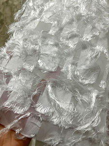 Vải Thêu Tua Rua Lông Vũ Mềm Mại Thân Thiện Với Da Thiết Kế Cho Mùa Hè DIY Trang Trí Váy Vải Chuyên Nghiệp Thương Mại