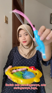 Pasar Distributor 51974/PP SMILE DUCK FISHING Mainan Pancing Anak Mainan Edukatif Magnet Fishing Set