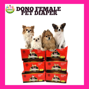 Dono Female Pet Diapers for Dogs and Cats – Super Absorbent Core for Maximum Protection